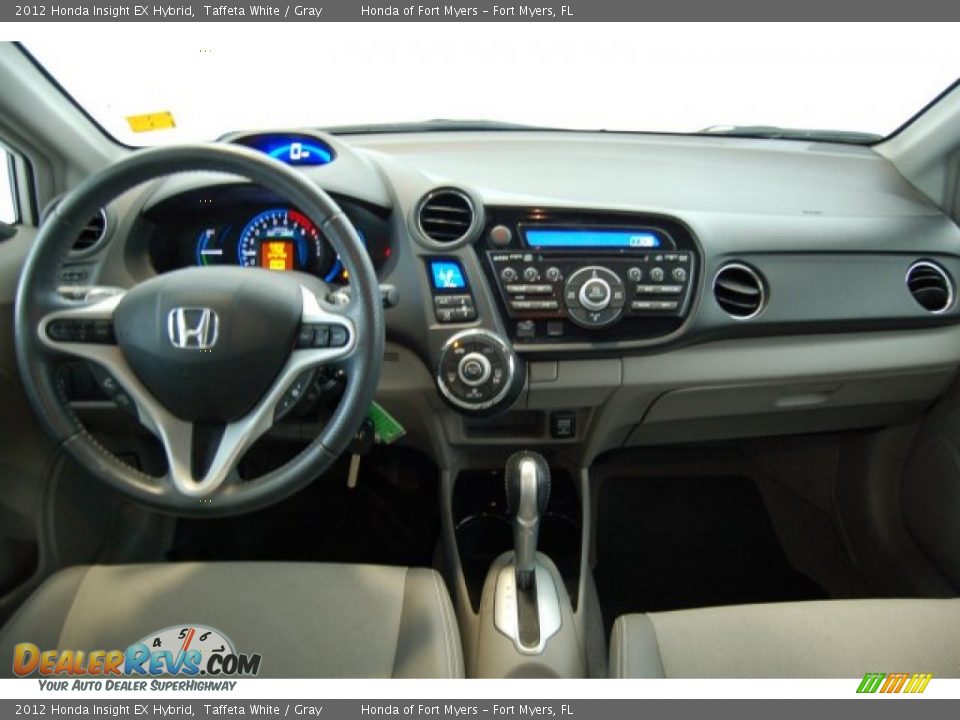 2012 Honda Insight EX Hybrid Taffeta White / Gray Photo #24
