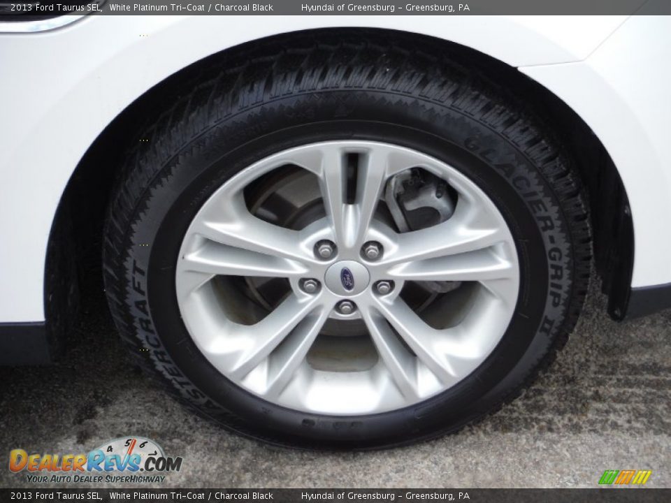 2013 Ford Taurus SEL White Platinum Tri-Coat / Charcoal Black Photo #3