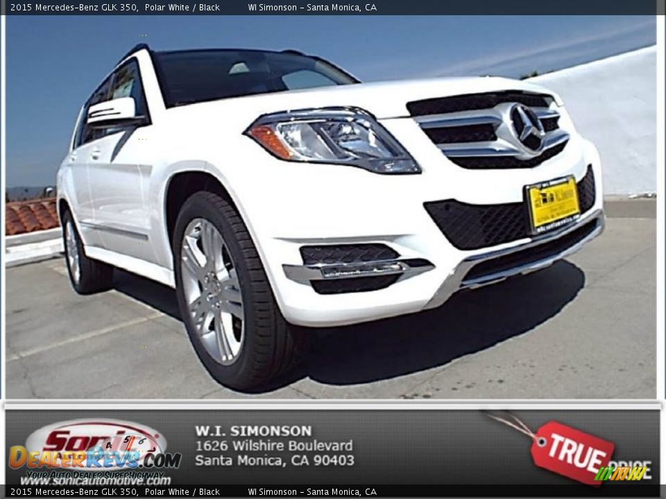 2015 Mercedes-Benz GLK 350 Polar White / Black Photo #1