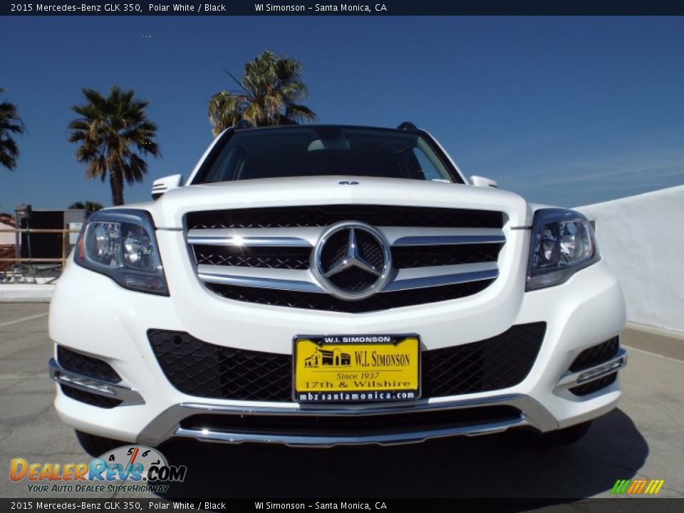2015 Mercedes-Benz GLK 350 Polar White / Black Photo #2