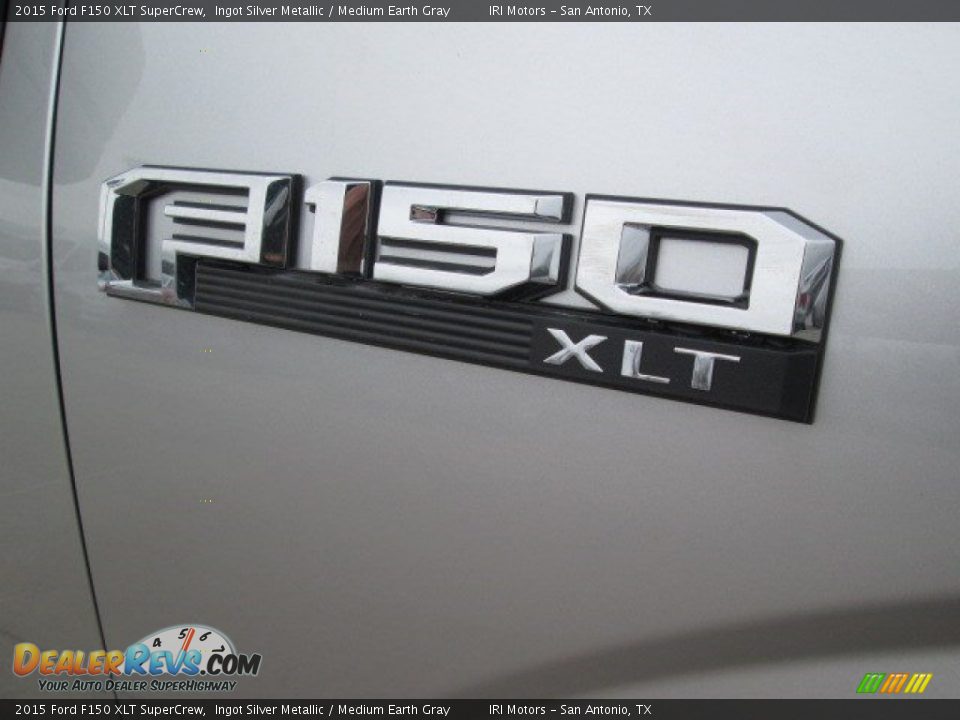 2015 Ford F150 XLT SuperCrew Ingot Silver Metallic / Medium Earth Gray Photo #4
