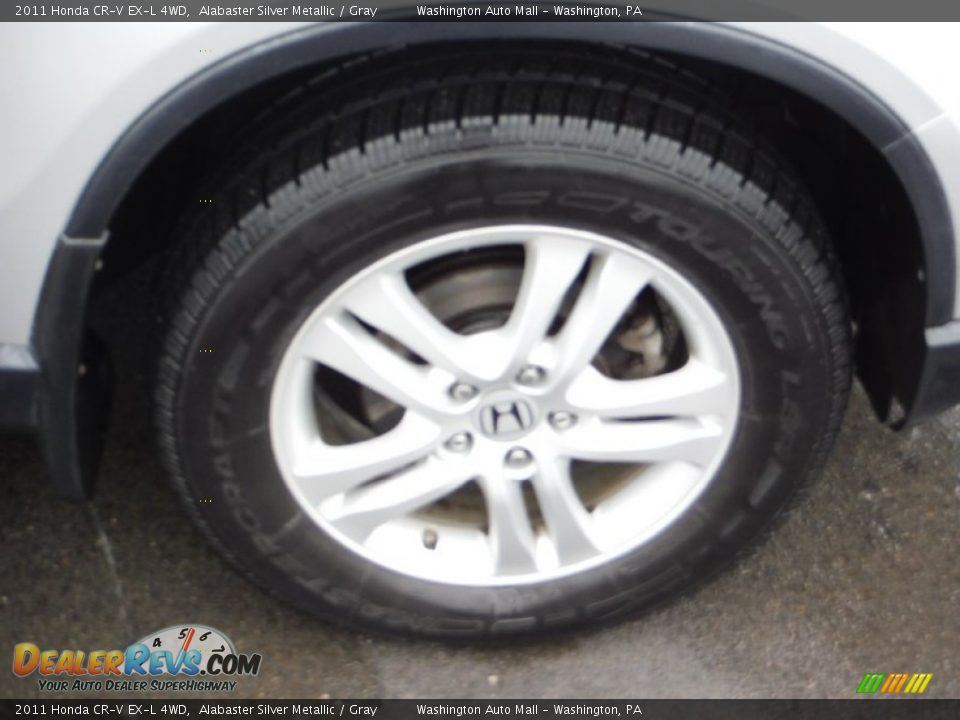 2011 Honda CR-V EX-L 4WD Alabaster Silver Metallic / Gray Photo #3