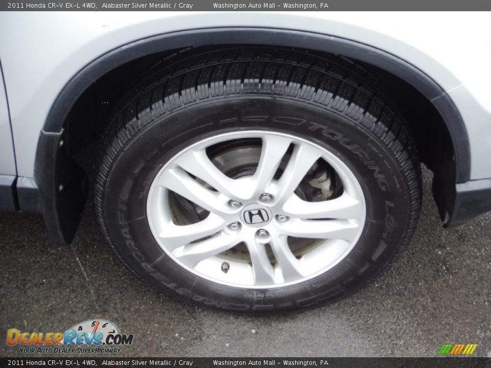 2011 Honda CR-V EX-L 4WD Alabaster Silver Metallic / Gray Photo #5
