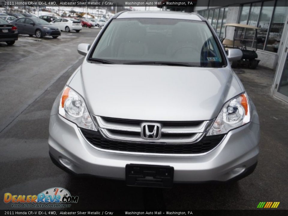 2011 Honda CR-V EX-L 4WD Alabaster Silver Metallic / Gray Photo #6