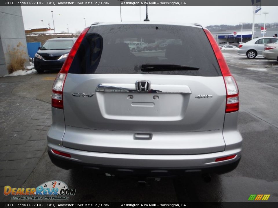 2011 Honda CR-V EX-L 4WD Alabaster Silver Metallic / Gray Photo #10