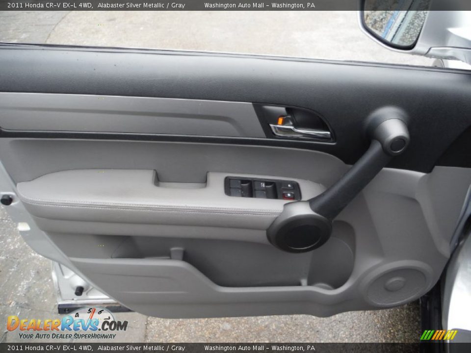 2011 Honda CR-V EX-L 4WD Alabaster Silver Metallic / Gray Photo #13