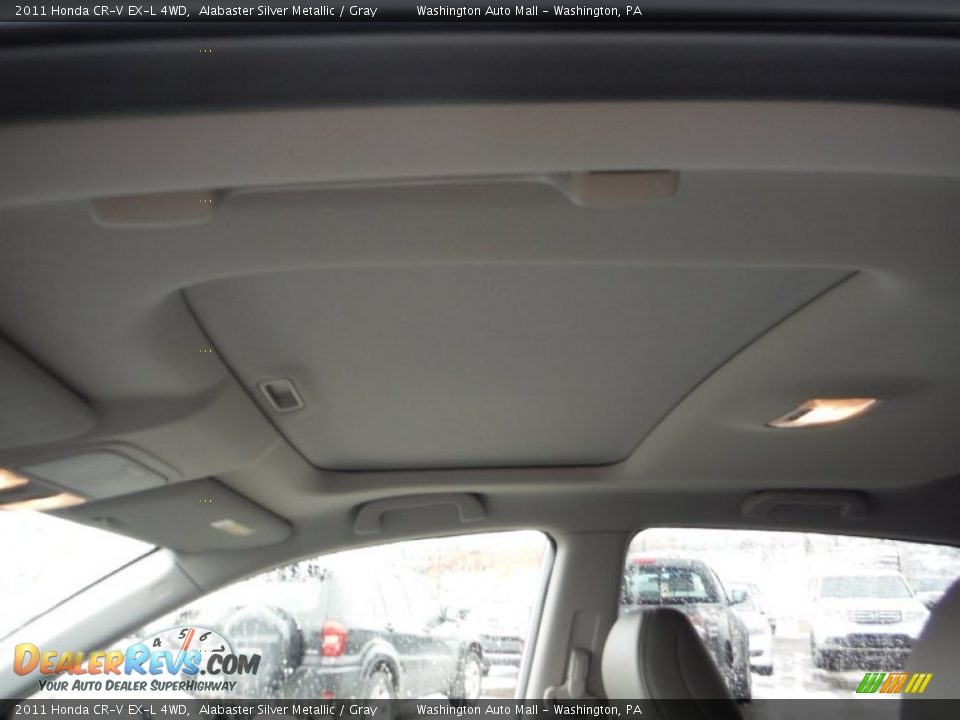 2011 Honda CR-V EX-L 4WD Alabaster Silver Metallic / Gray Photo #15