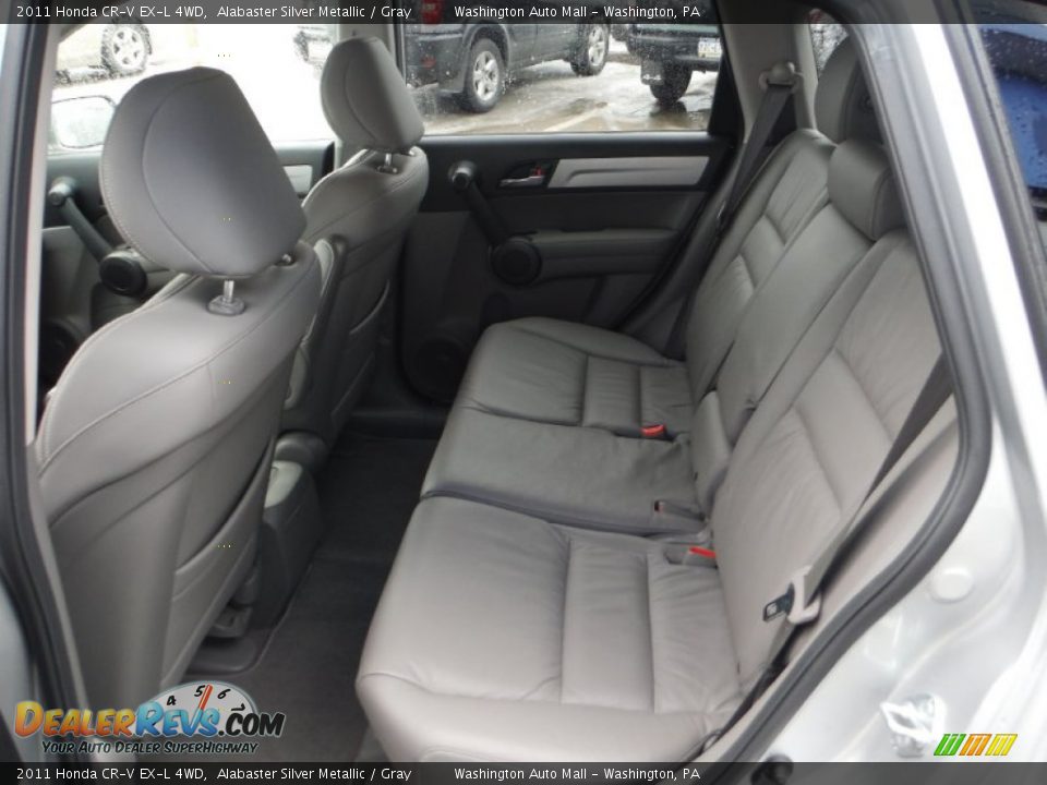 2011 Honda CR-V EX-L 4WD Alabaster Silver Metallic / Gray Photo #18