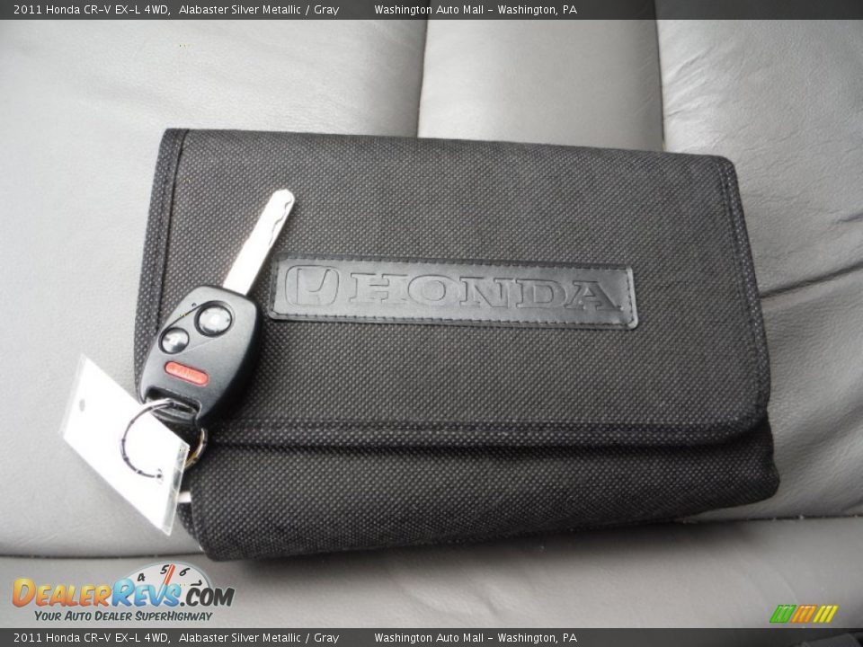 2011 Honda CR-V EX-L 4WD Alabaster Silver Metallic / Gray Photo #20