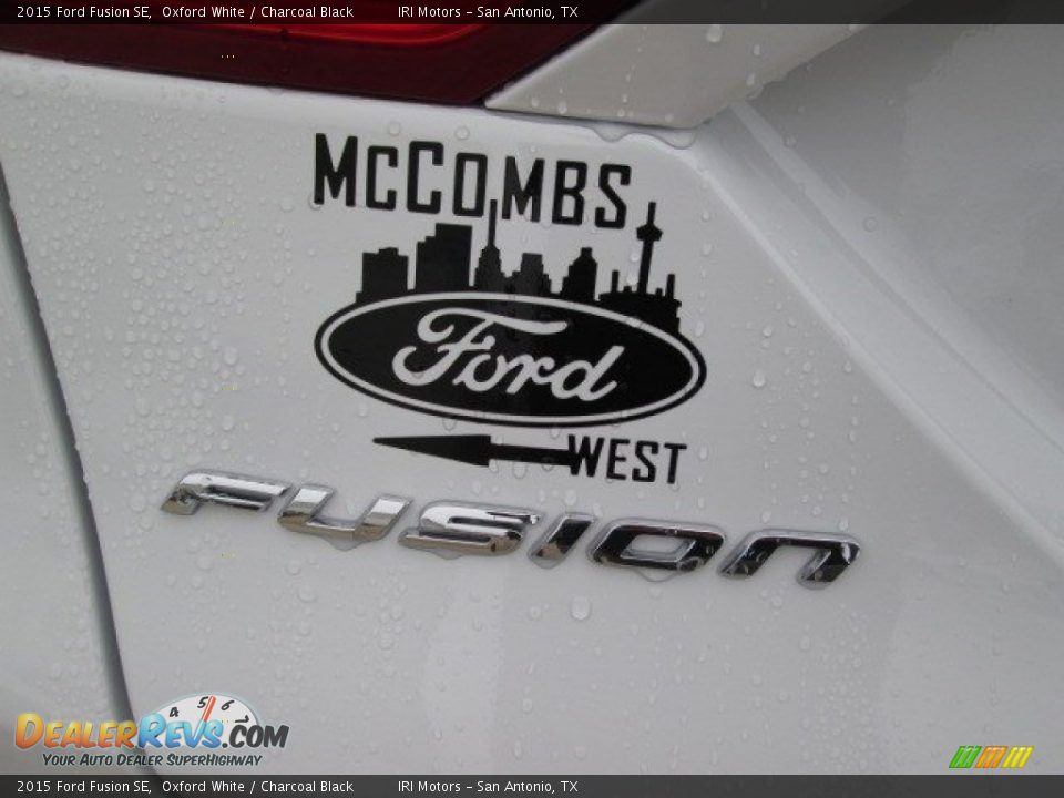 2015 Ford Fusion SE Oxford White / Charcoal Black Photo #14