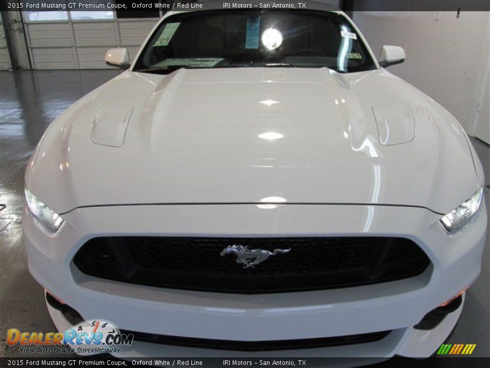 2015 Ford Mustang GT Premium Coupe Oxford White / Red Line Photo #2