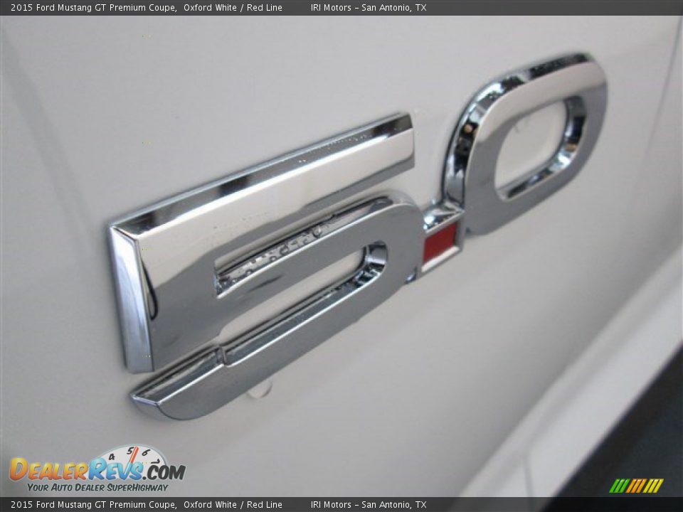 2015 Ford Mustang GT Premium Coupe Oxford White / Red Line Photo #4