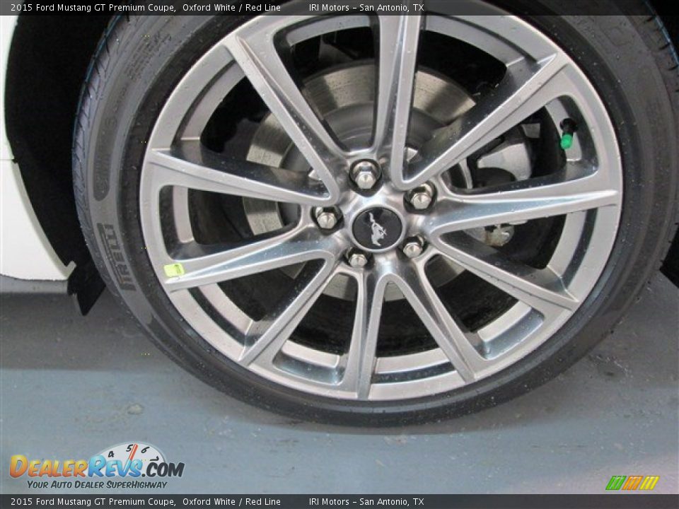 2015 Ford Mustang GT Premium Coupe Oxford White / Red Line Photo #5