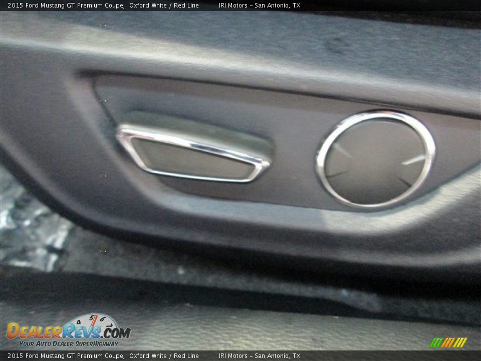 2015 Ford Mustang GT Premium Coupe Oxford White / Red Line Photo #15