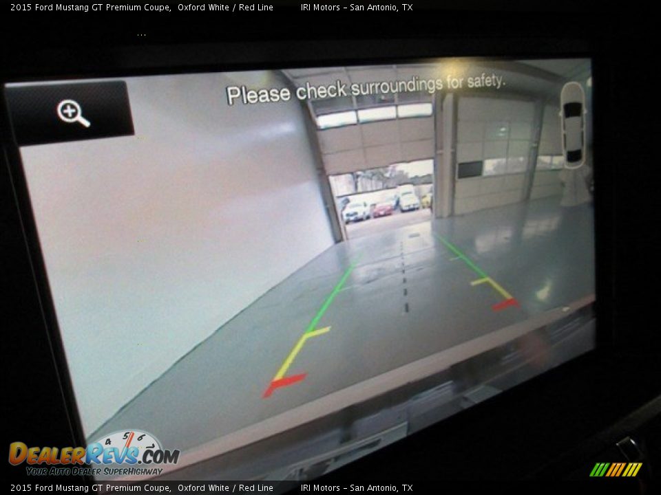 2015 Ford Mustang GT Premium Coupe Oxford White / Red Line Photo #16