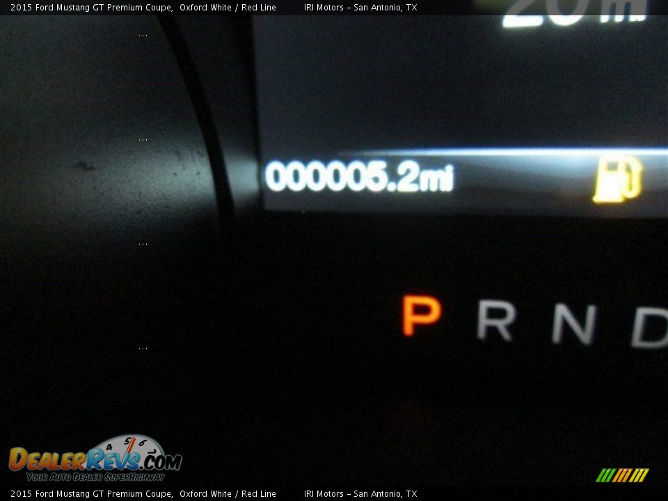 2015 Ford Mustang GT Premium Coupe Oxford White / Red Line Photo #17