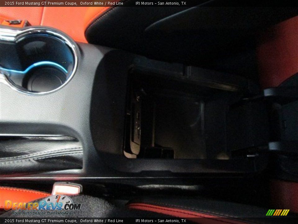 2015 Ford Mustang GT Premium Coupe Oxford White / Red Line Photo #20