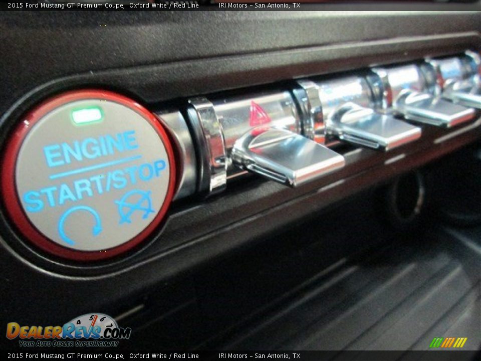 2015 Ford Mustang GT Premium Coupe Oxford White / Red Line Photo #22