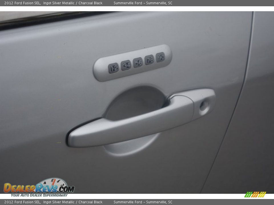 2012 Ford Fusion SEL Ingot Silver Metallic / Charcoal Black Photo #10