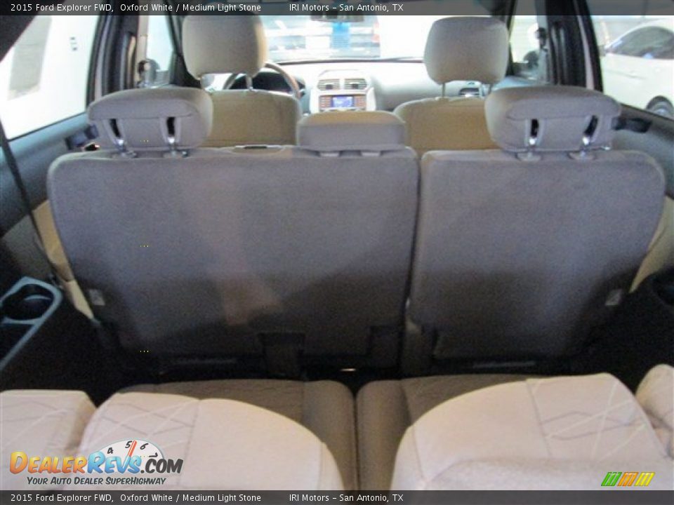 2015 Ford Explorer FWD Oxford White / Medium Light Stone Photo #12