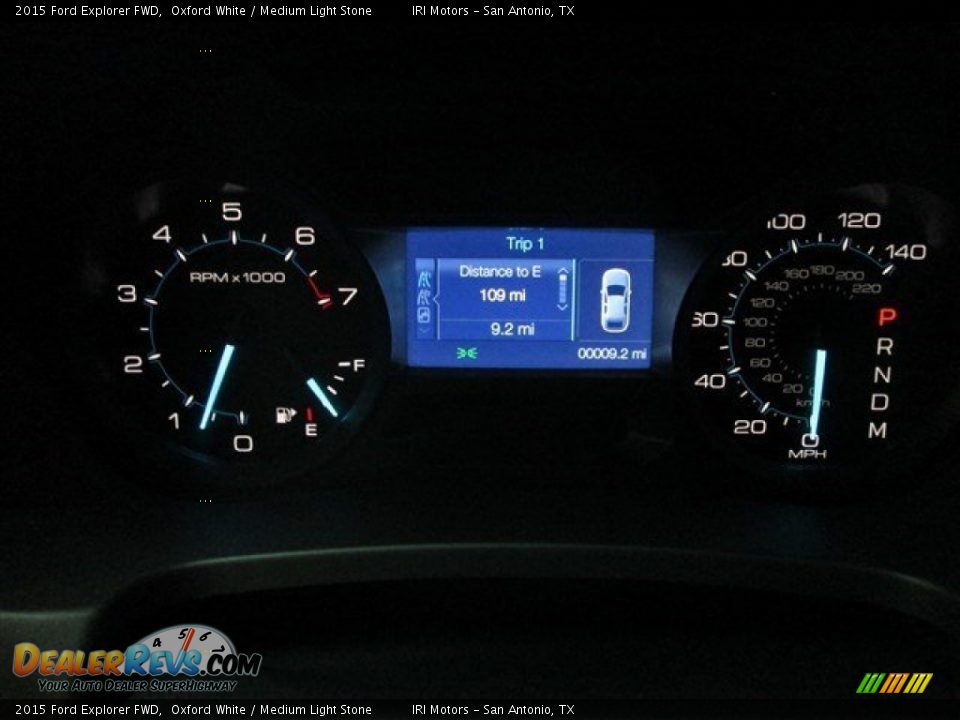 2015 Ford Explorer FWD Oxford White / Medium Light Stone Photo #17