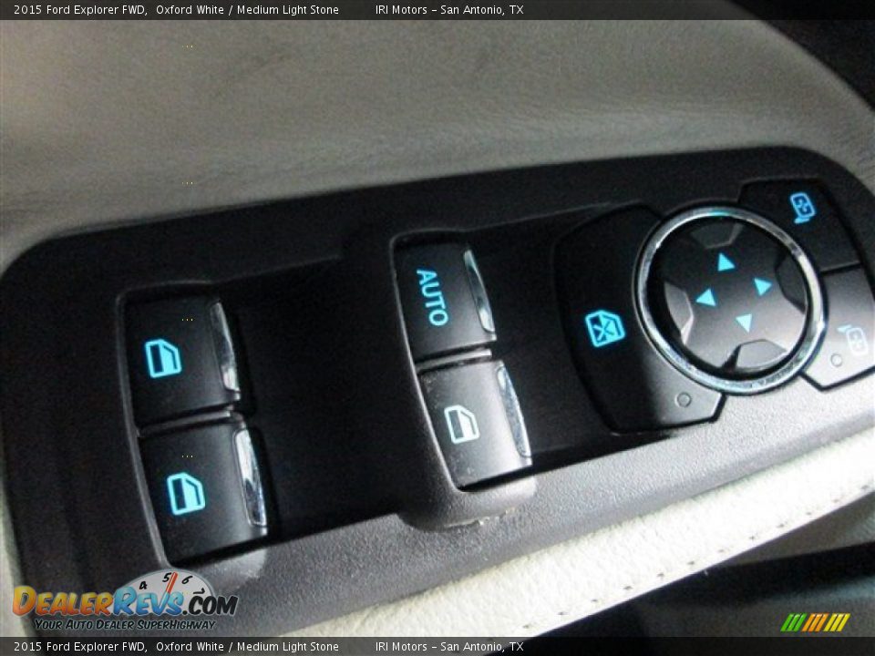 2015 Ford Explorer FWD Oxford White / Medium Light Stone Photo #19