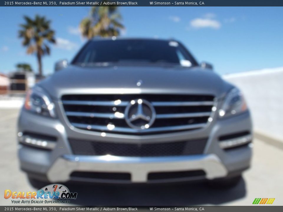 2015 Mercedes-Benz ML 350 Paladium Silver Metallic / Auburn Brown/Black Photo #2