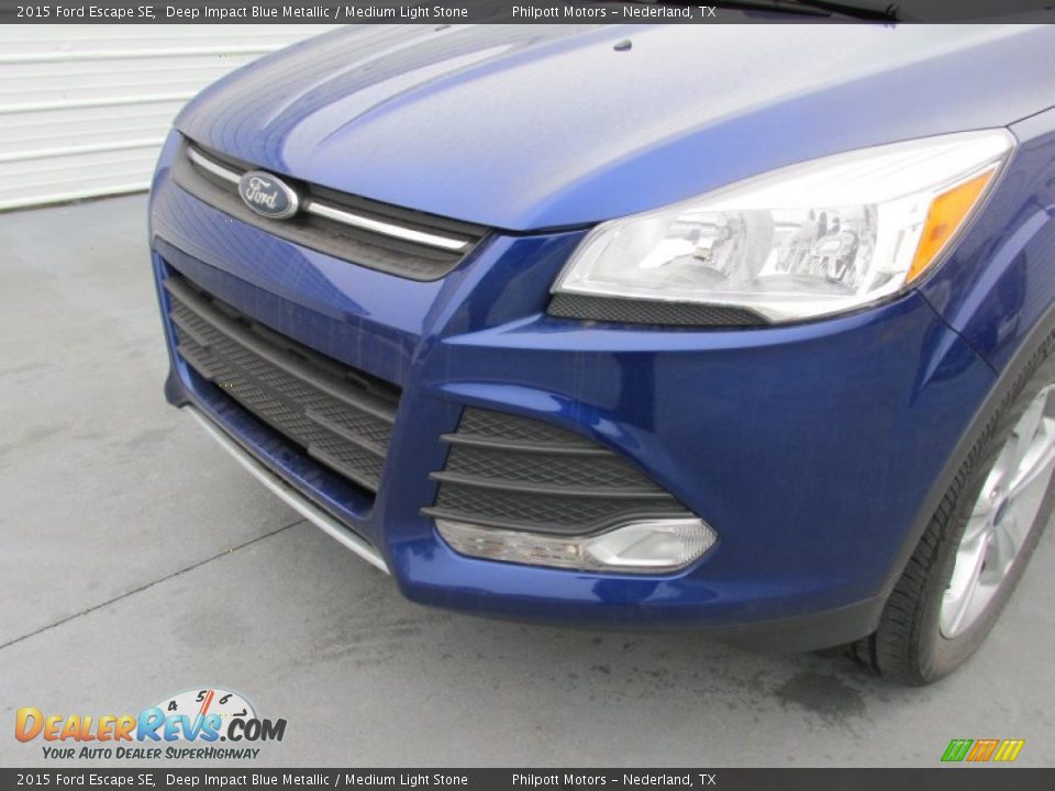 2015 Ford Escape SE Deep Impact Blue Metallic / Medium Light Stone Photo #10