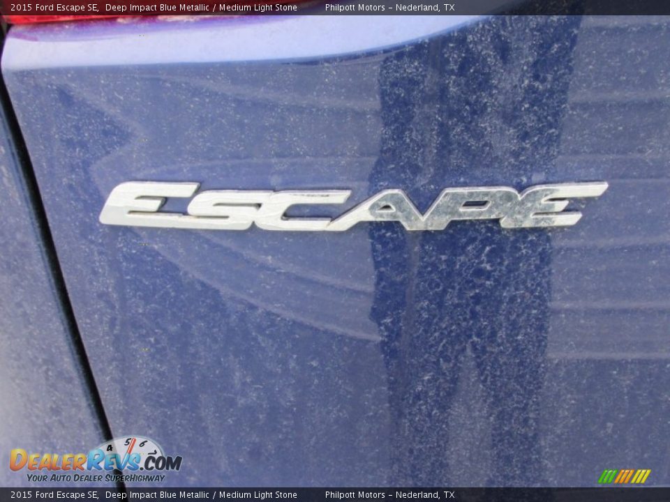 2015 Ford Escape SE Deep Impact Blue Metallic / Medium Light Stone Photo #13