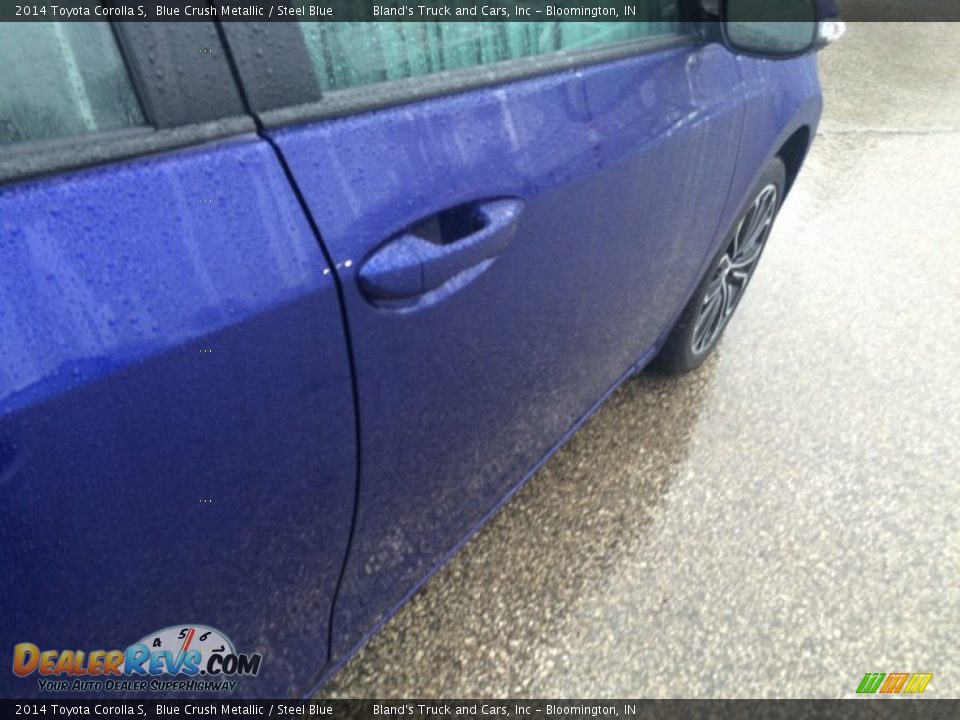 2014 Toyota Corolla S Blue Crush Metallic / Steel Blue Photo #23