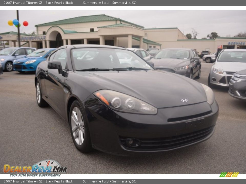 2007 Hyundai Tiburon GS Black Pearl / Black Photo #1