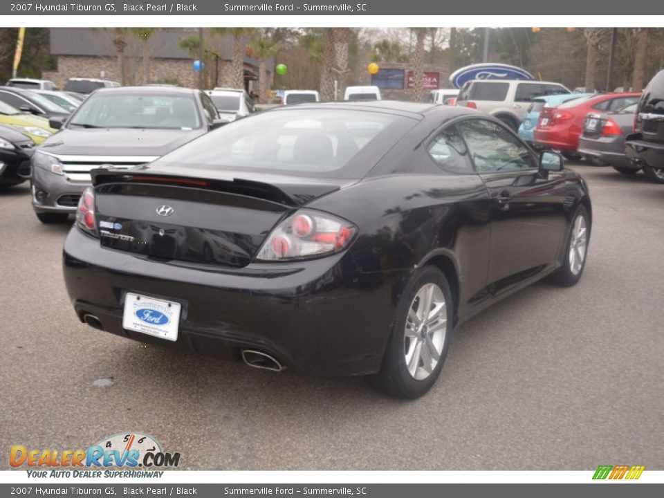 2007 Hyundai Tiburon GS Black Pearl / Black Photo #3