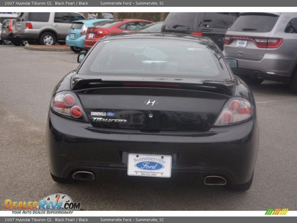 2007 Hyundai Tiburon GS Black Pearl / Black Photo #4