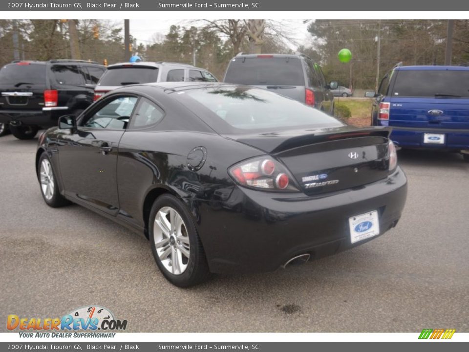 2007 Hyundai Tiburon GS Black Pearl / Black Photo #5