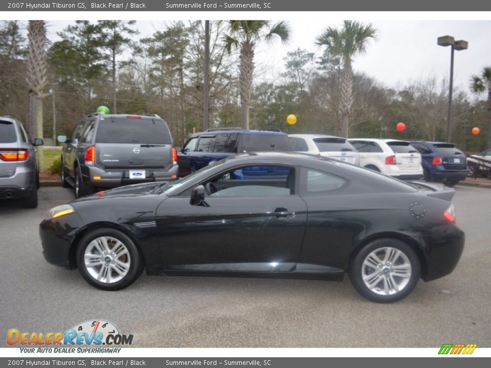 2007 Hyundai Tiburon GS Black Pearl / Black Photo #6