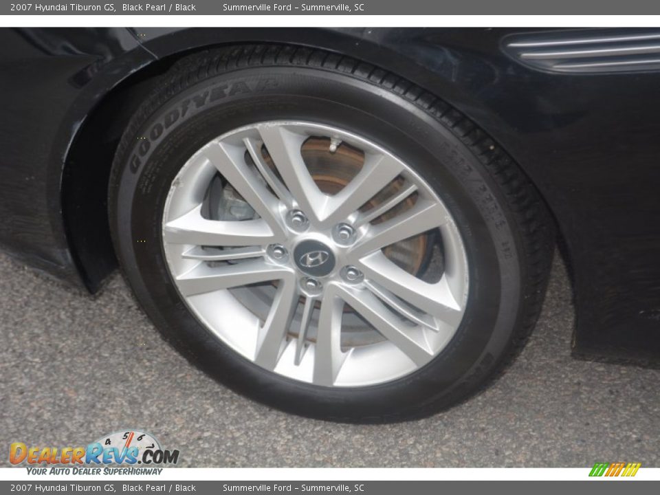 2007 Hyundai Tiburon GS Black Pearl / Black Photo #9