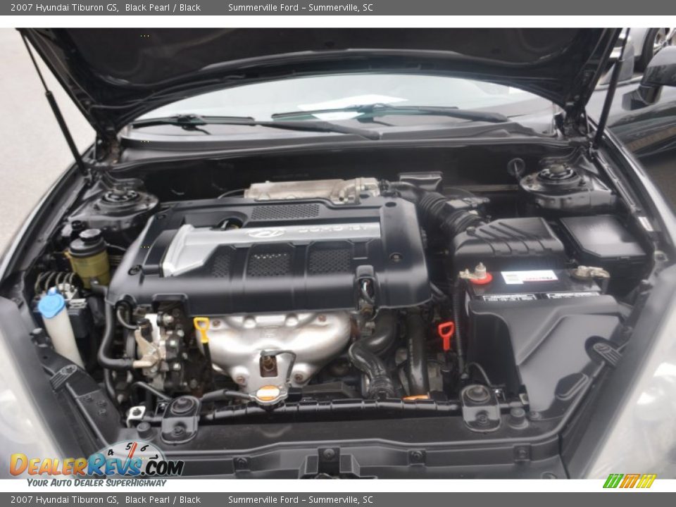 2007 Hyundai Tiburon GS Black Pearl / Black Photo #16