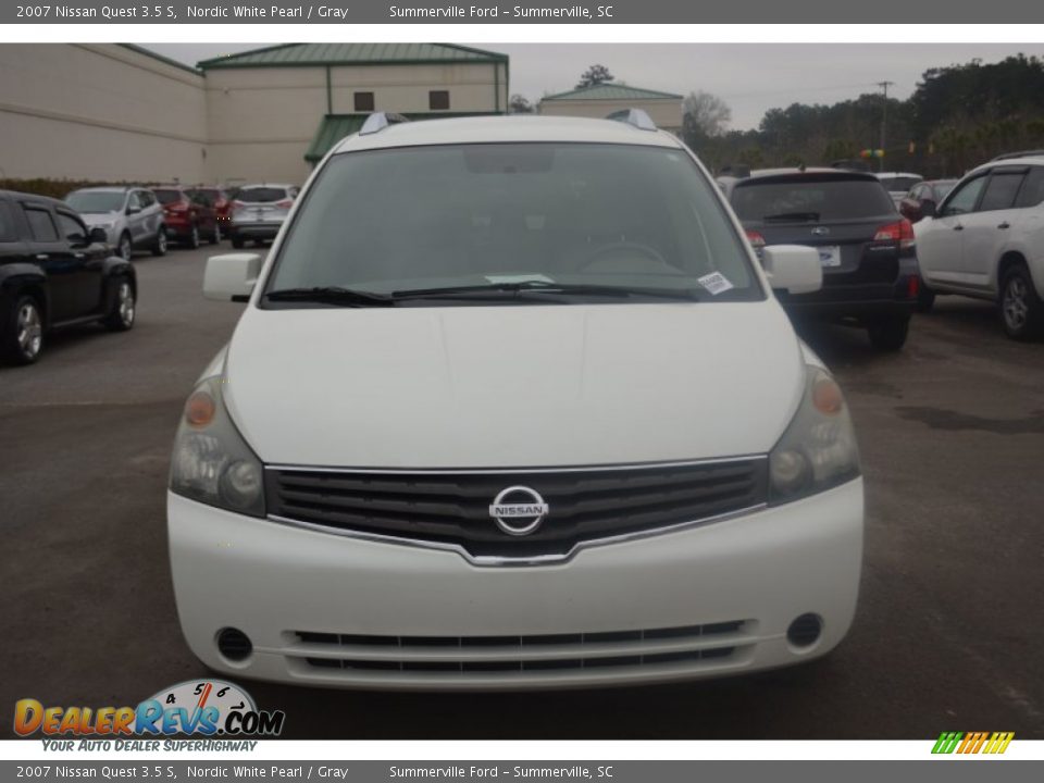 2007 Nissan Quest 3.5 S Nordic White Pearl / Gray Photo #8