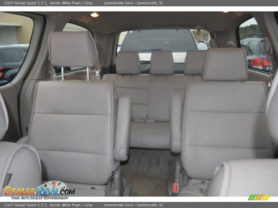 2007 Nissan Quest 3.5 S Nordic White Pearl / Gray Photo #10