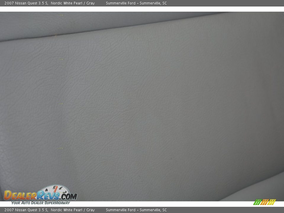 2007 Nissan Quest 3.5 S Nordic White Pearl / Gray Photo #16