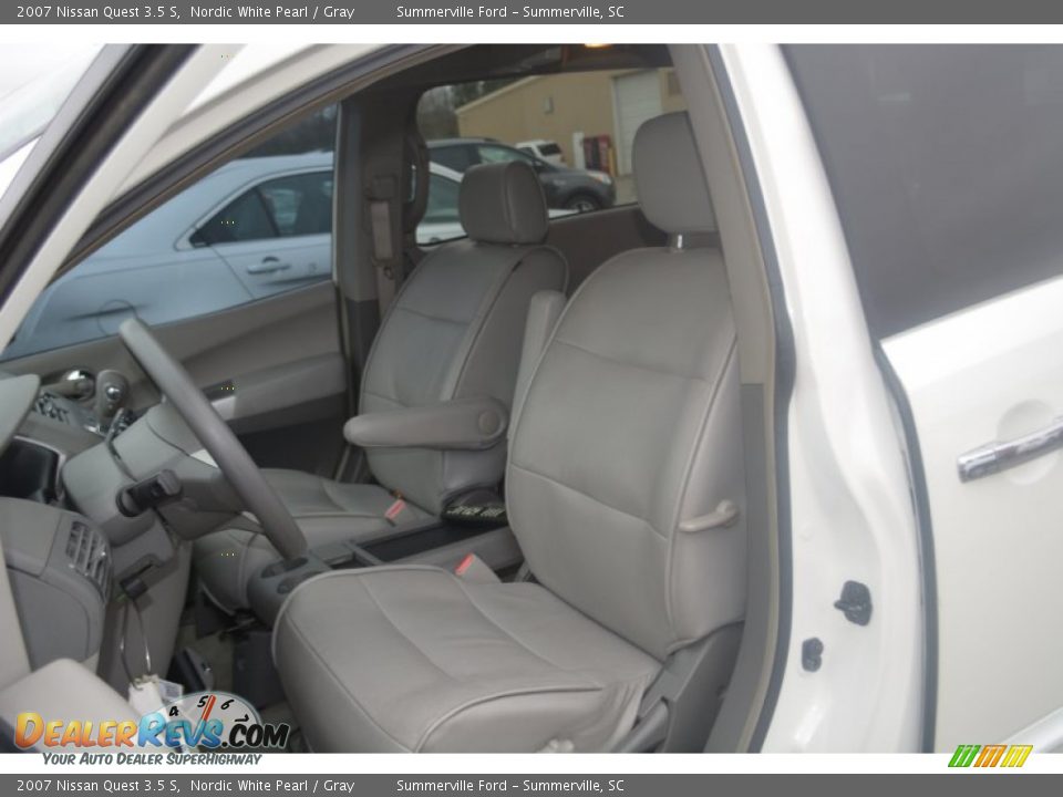 2007 Nissan Quest 3.5 S Nordic White Pearl / Gray Photo #17