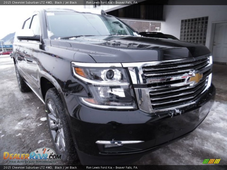 2015 Chevrolet Suburban LTZ 4WD Black / Jet Black Photo #2