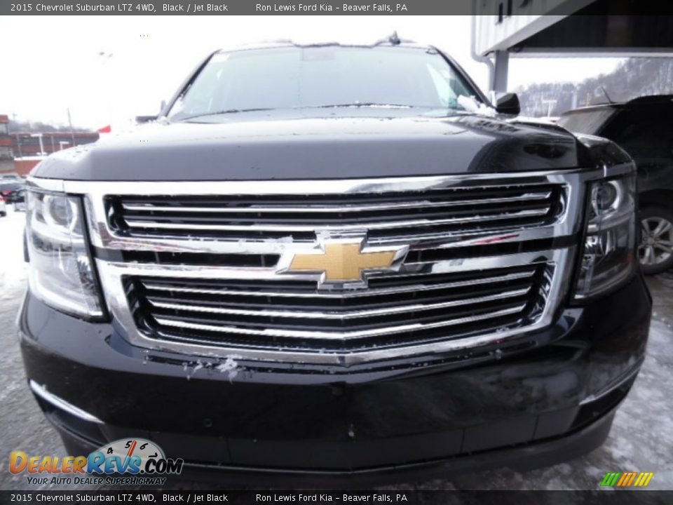 2015 Chevrolet Suburban LTZ 4WD Black / Jet Black Photo #3