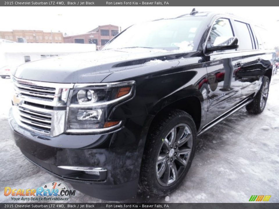 2015 Chevrolet Suburban LTZ 4WD Black / Jet Black Photo #4