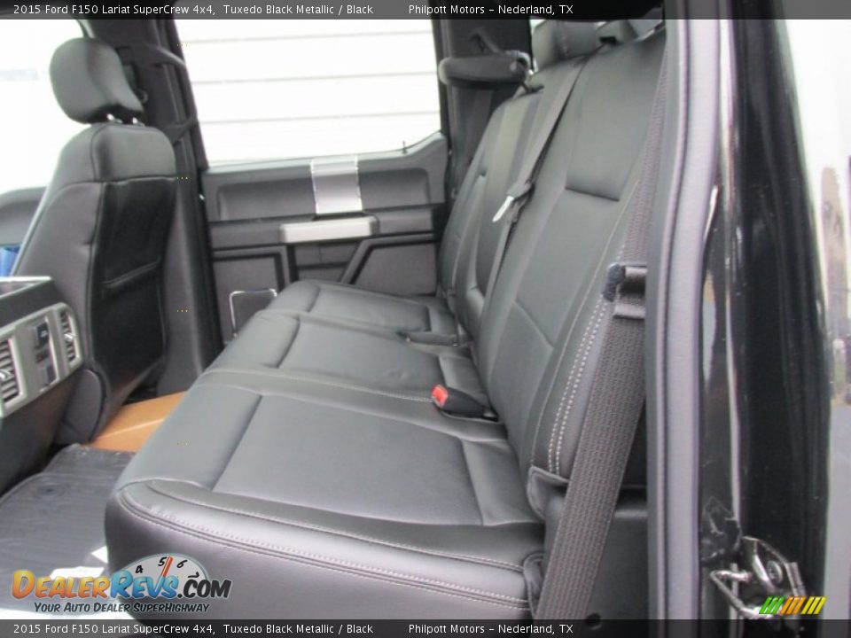 2015 Ford F150 Lariat SuperCrew 4x4 Tuxedo Black Metallic / Black Photo #21