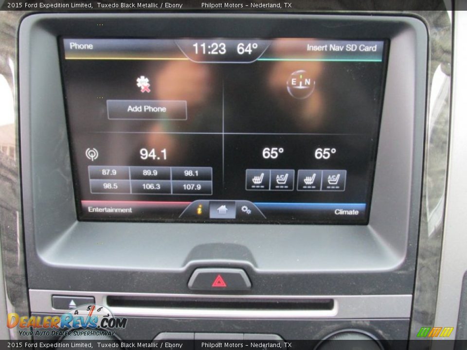 Controls of 2015 Ford Expedition Limited Photo #33