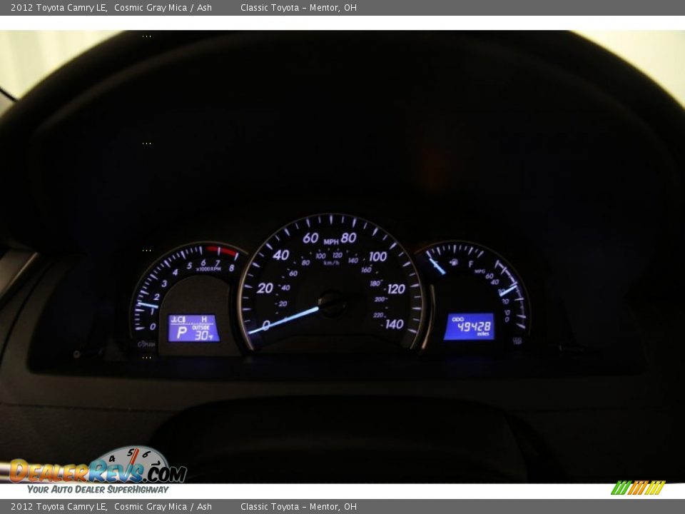 2012 Toyota Camry LE Cosmic Gray Mica / Ash Photo #7