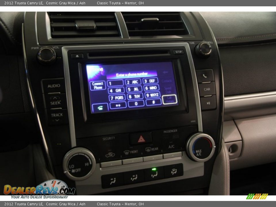 2012 Toyota Camry LE Cosmic Gray Mica / Ash Photo #9