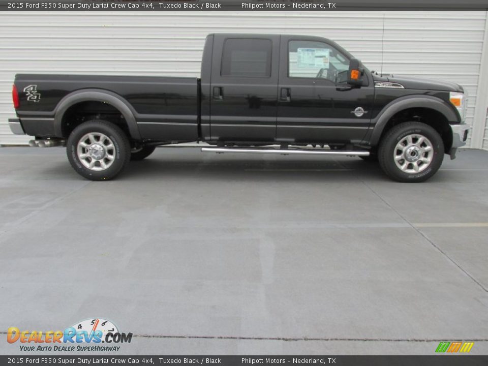 2015 Ford F350 Super Duty Lariat Crew Cab 4x4 Tuxedo Black / Black Photo #3