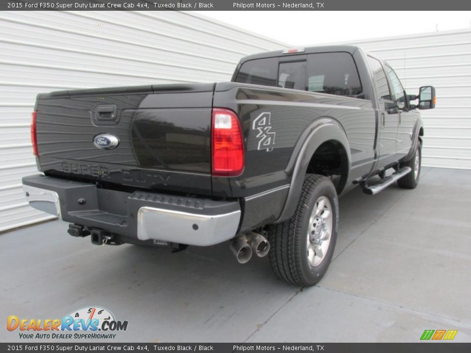 2015 Ford F350 Super Duty Lariat Crew Cab 4x4 Tuxedo Black / Black Photo #4